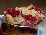 Crumble aux framboises