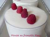 Mousse au fromage blanc et framboises (sans oeufs)