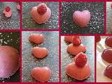 Petits coeurs framboises # jeu interblog 15