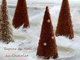 Sapins de Noël au Chocolat ou Cheese Cake ? .... ou les deux