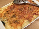 Lasagnes saumon sauvage, épinards et poireaux et zestes de citron