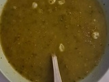 Soupe de fèves et haricots verts