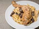 Cuisses de poulet ou pintade, sauce aux morilles – au multicuiseur