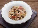 Spaghettis aux champignons et tomates au multicuiseur