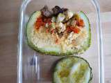 Couscous revisité en courgettes farcies