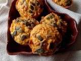 Muffins aux carottes et graines de courge