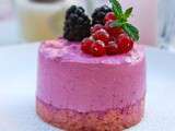 Gâteau Rose, Mousse Cassis