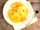 Ananas frais au sirop au gingembre (Fresh pineapple with ginger syrup)