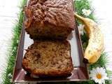 Banana bread ou cake anglais à la banane