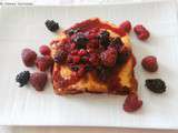 Brioche perdue en croque aux fruits rouges ( Lost  brioche  croque  way red fruit)