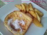 Brioche perdue et son ananas poêlé au miel et sa variante chocolatée