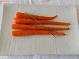 Carottes glacées au beurre et sirop d'érable (Glazed carrots with butter and maple syrup)