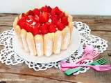 Charlotte fraises, tiramisu et lemon curd (Strawberry, tiramisu, lemon curd charlotte)