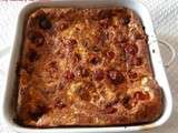 Clafoutis aux tomates cerises et chèvre frais (Clafoutis with cherry tomatoes and goat cheese)