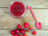 Confiture cerises - fraises au Cook Expert ou pas (Strawberry and cherry jam)