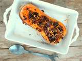 Courge butternut farcie rôtie au four (Baked Stuffed Butternut Squash)