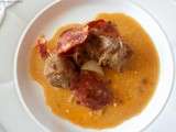 Épaule d'agneau au chorizo et safran  (Shoulder of lamb with chorizo ​​and saffron)