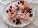 Glaces au sirop de citron et aux fruits (Ice lemon syrup and fruit)