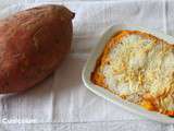 Hachis parmentier de patates douces et pommes de terre à l'oie (ou restes de volaille de Noël) (Shepherd's pie sweet potatoes and potatoes in goose (or Christmas poultry leftover)