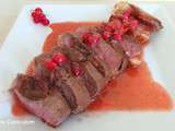 Magrets de canard, groseilles, miel et pomelos (Duck breast, currants, honey and grapefruit)