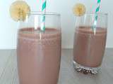 Milkshake bananes-chocolat (Chocolate and banana milkshake)