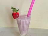 Milkshake fraises bananes (Strawberries bananas Milkshake)