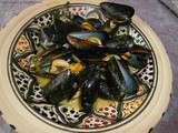 Moules curry et lait de coco