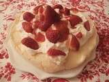 Pavlova aux fraises