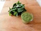 Pesto de menthe (mint pesto)