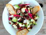 Salade d'endives, betteraves chioggia, pommes Granny Smith (Endive salad, chioggia beets, Granny Smith apples)