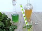 Sirop de menthe maison (Homemade mint syrup)