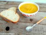 Soupe carottes, radis et lait de coco (Carrots, radishes and coconut milk soup)