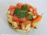 Tartare de saumon, pommes Granny Smith et avocat (Salmon tartare, Granny Smith apples and avocado)