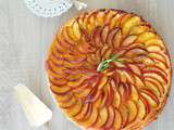 Tarte fine aux nectarines, romarin et miel (Nectarines tart with rosemary and honey)