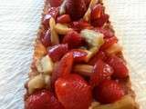 Tarte fraises rhubarbe (Strawberry rhubarb pie)