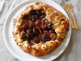 Tarte rustique aux quetsches (Rustic plum tart)