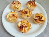 Tartelettes aux pommes en croûte de Kadaïf (Apple tarts in Kadaïf crust)