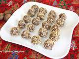 Truffes au chocolat au lait et aux noix (Milk chocolate truffles and walnuts)