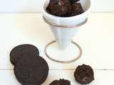 Truffes aux Oreos et au chocolat blanc (Truffles with white chocolate and Oreos)