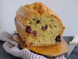 Cake au levain aux myrtilles et aux cranberries