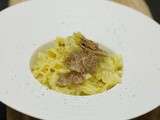 Tagliatelles al fredo et truffe blanche d'alba