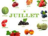 Produits frais et de saison : juillet