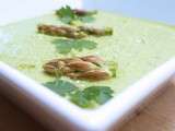 Purée de petits pois frais & asperges vertes