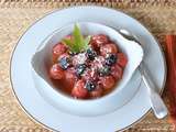 Salade de tomates cerises & vinaigre de cidre de Michel