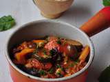 Grilled vegetable Tajine with herby almond couscous // Tajine aux légumes grillés et couscous aux herbes et aux amandes