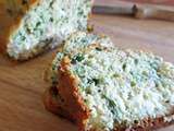 Wild garlic, feta and cashew bread // Cake à l'ail des ours, feta et noix de cajou