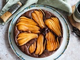 Gâteau moelleux au chocolat et à la poire