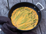 Omelette aux asperges des bois