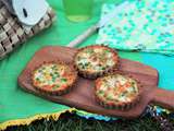 Tartelettes aux petits pois et au fromage de brebis