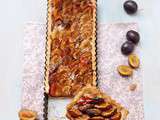 Tarte aux quetsches, cannelle et touche de coco - Plum cinnamon tart with coconut